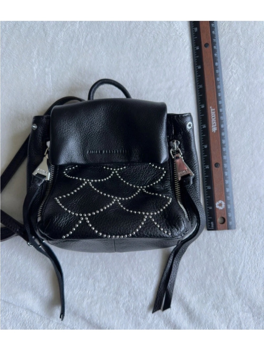 Amy Kestenberg Black Moroccan Studded Leather Mini Backpack - Picture 13 of 14